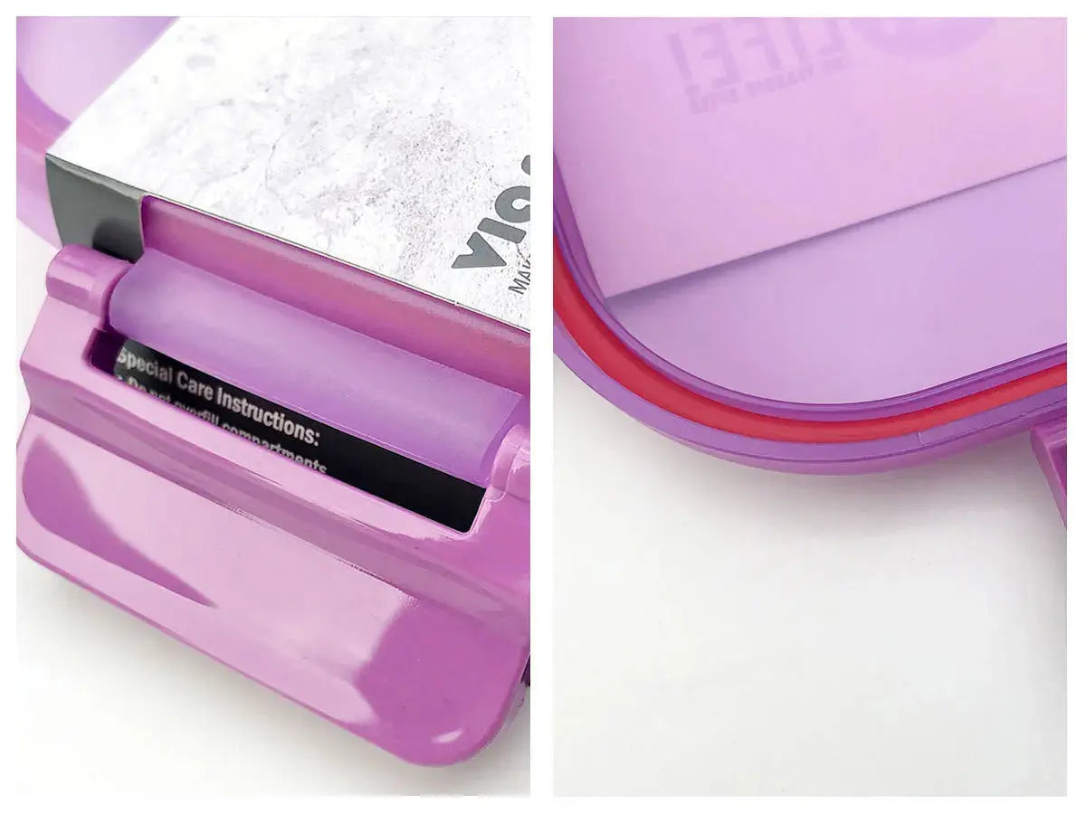 Lunch Box Micro Onde Violet Avec Petite Gourde 33 cl (LIFE) – Pratique et Éco-Friendly, Pas Chers, Petit Prix, Lunch Box Gourde Bottle®