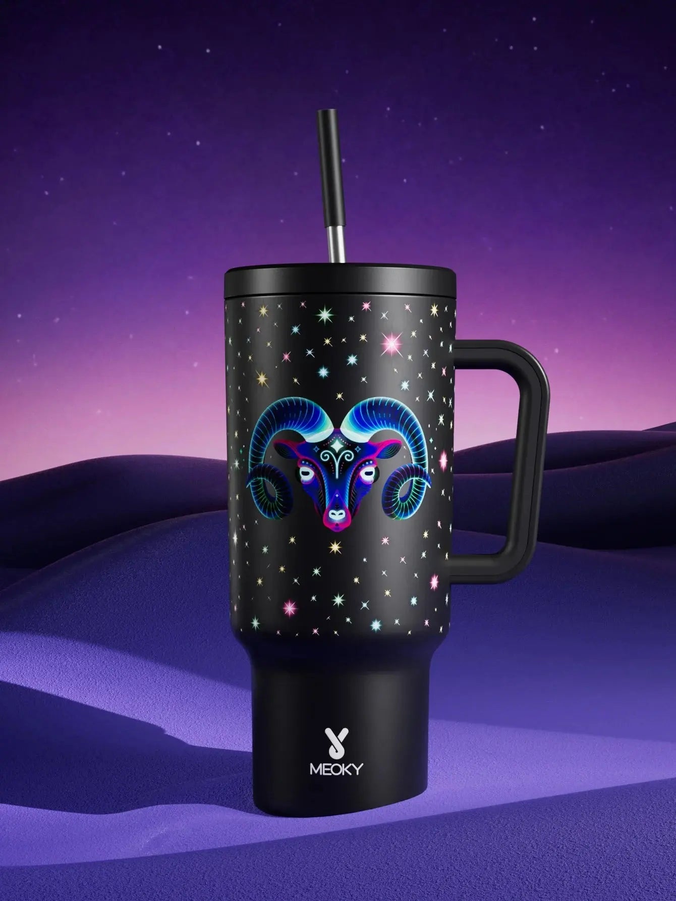 Meoky Cup Zodiac Signs 40oz (Tumbler) Gourde Bottle®