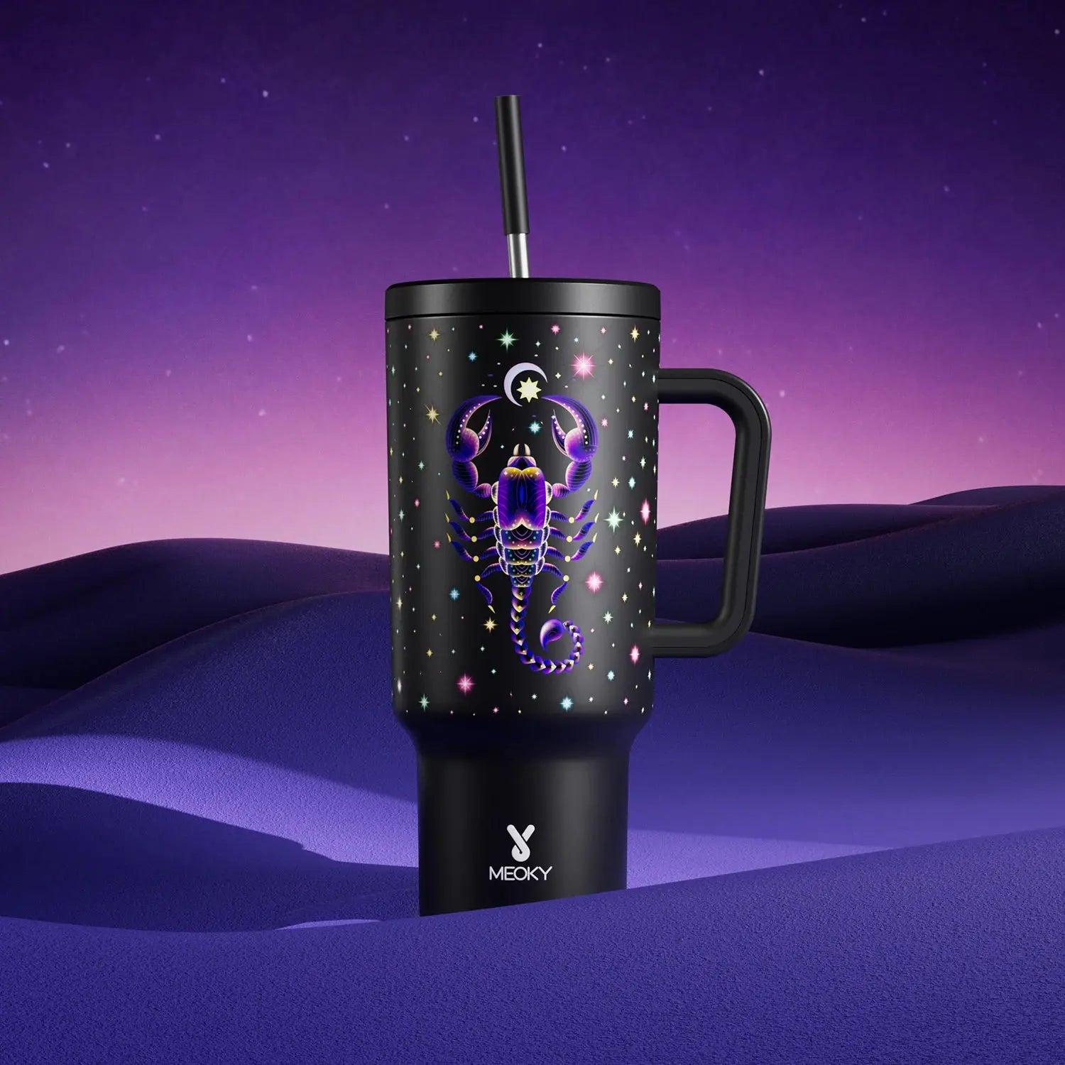 Meoky Cup Zodiac Signs 40oz (Tumbler) Gourde Bottle®
