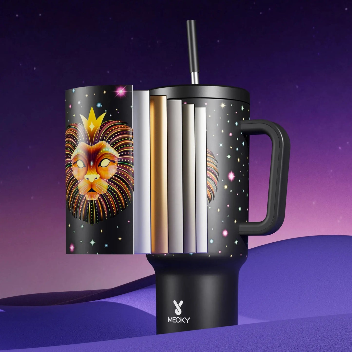 Meoky Cup Zodiac Signs 40oz (Tumbler) Gourde Bottle®