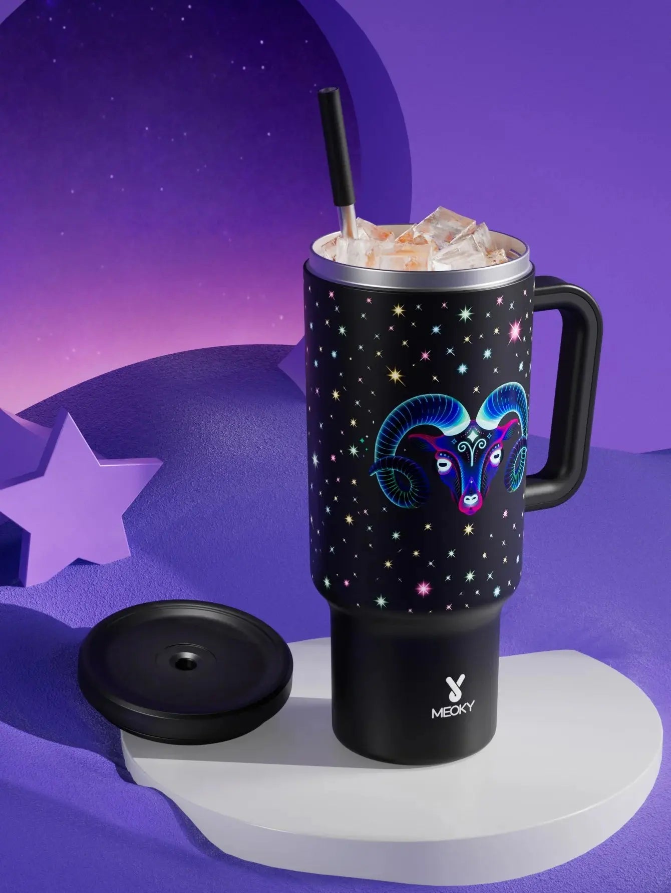 Meoky Cup Zodiac Signs 40oz (Tumbler) Gourde Bottle®