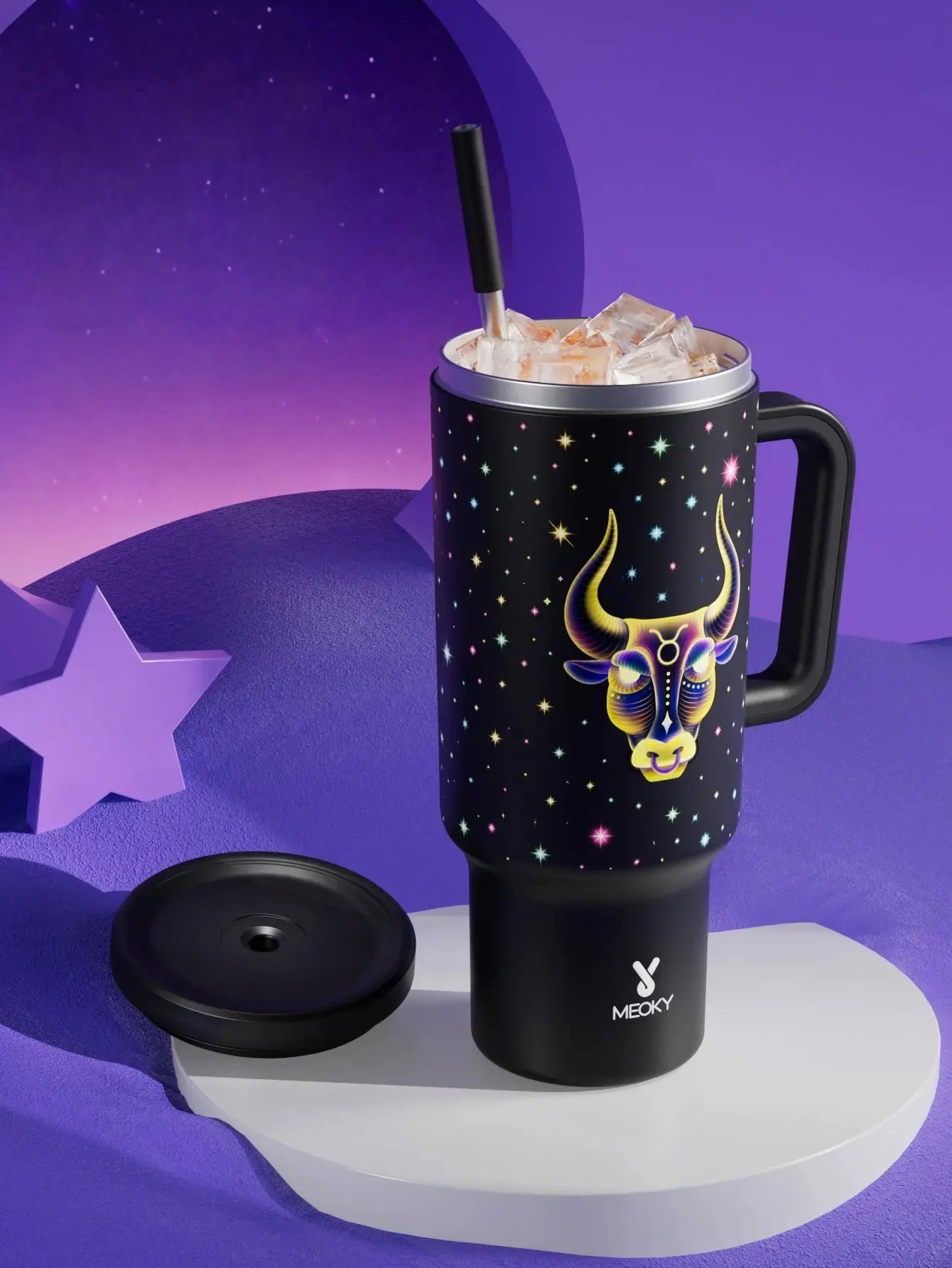 Meoky Cup Zodiac Signs 40oz (Tumbler) Gourde Bottle®