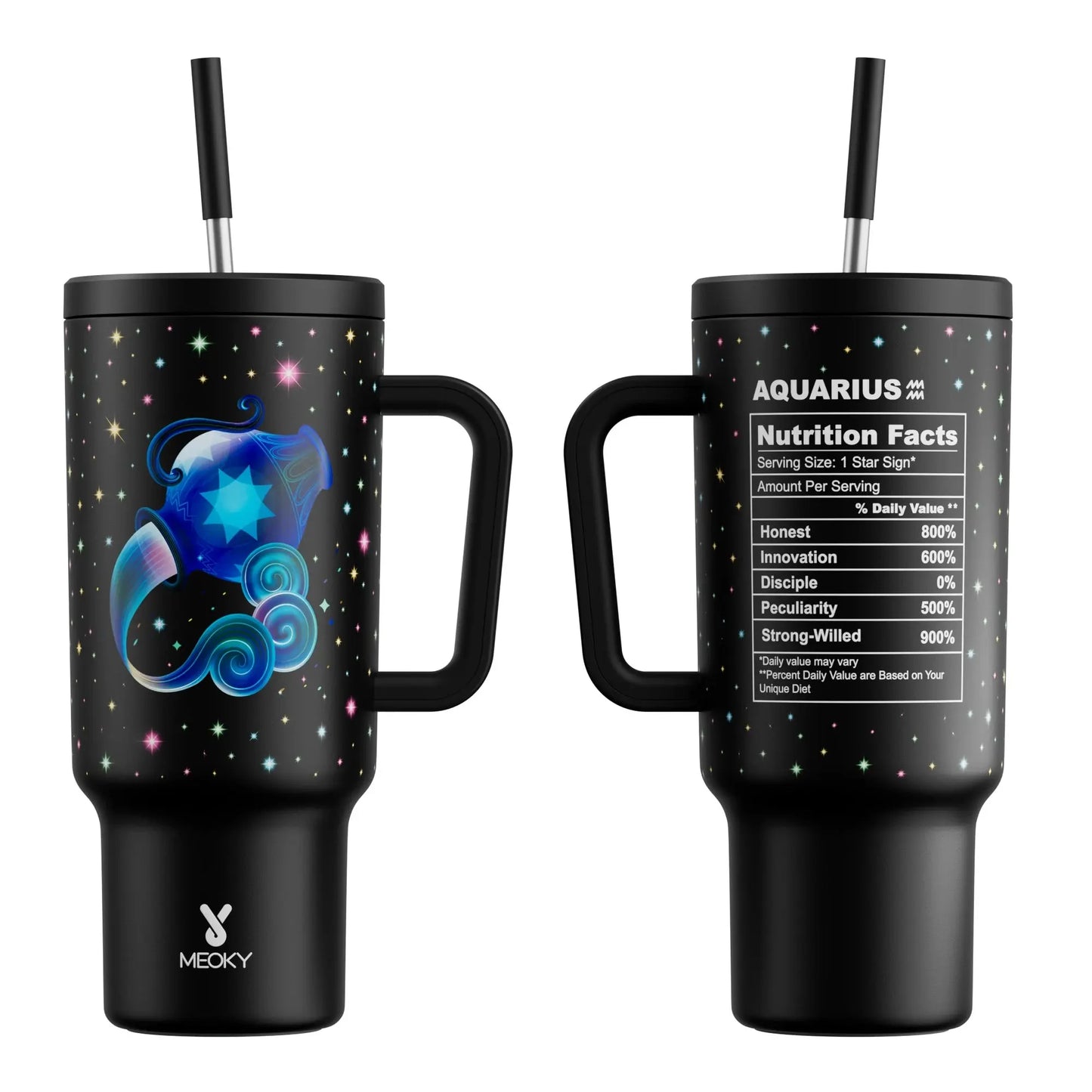 Meoky Cup Zodiac Signs 40oz (Tumbler) Gourde Bottle®