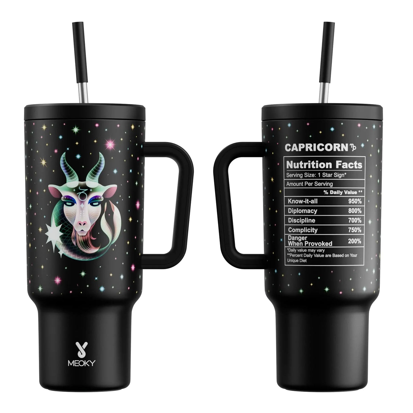 Meoky Cup Zodiac Signs 40oz (Tumbler) Gourde Bottle®