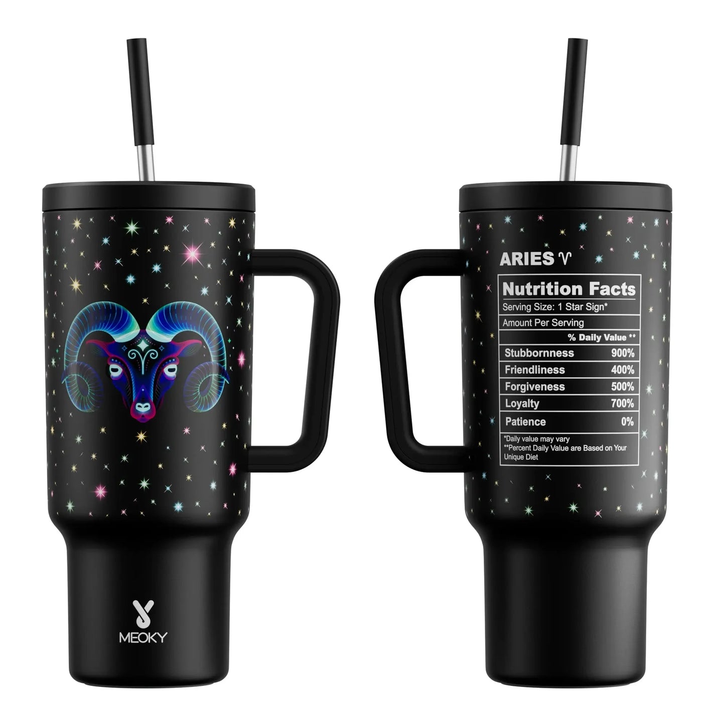 Meoky Cup Zodiac Signs 40oz (Tumbler) Gourde Bottle®