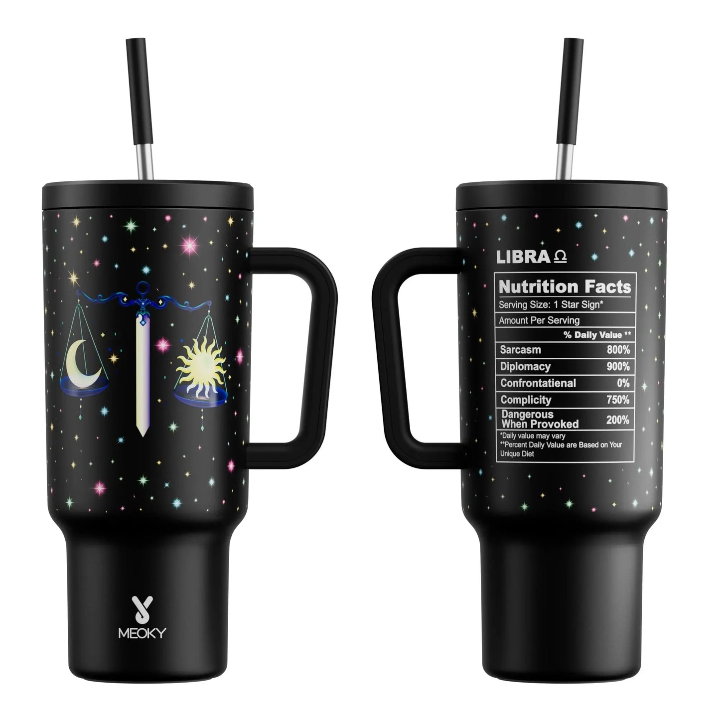 Meoky Cup Zodiac Signs 40oz (Tumbler) Gourde Bottle®