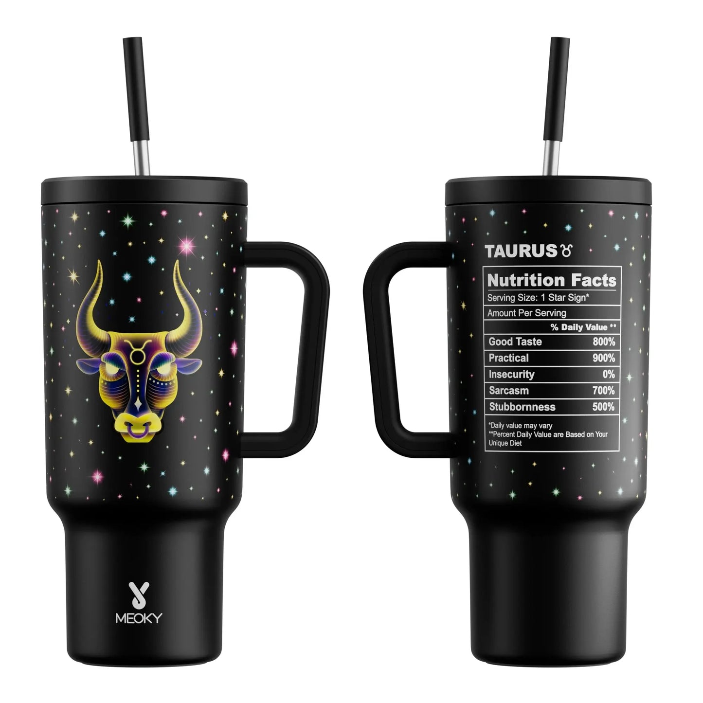 Meoky Cup Zodiac Signs 40oz (Tumbler) Gourde Bottle®