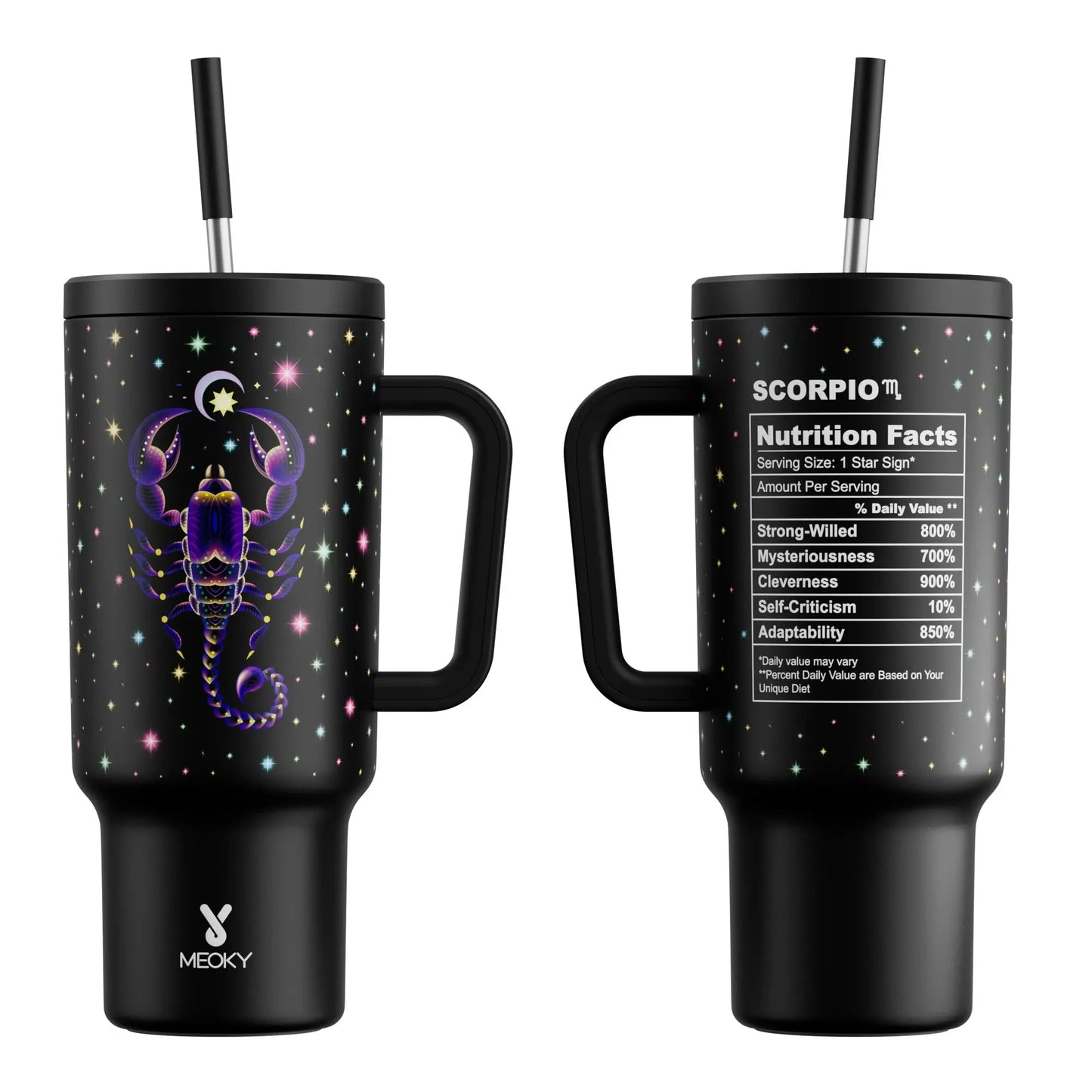 Meoky Cup Zodiac Signs 40oz (Tumbler) Gourde Bottle®