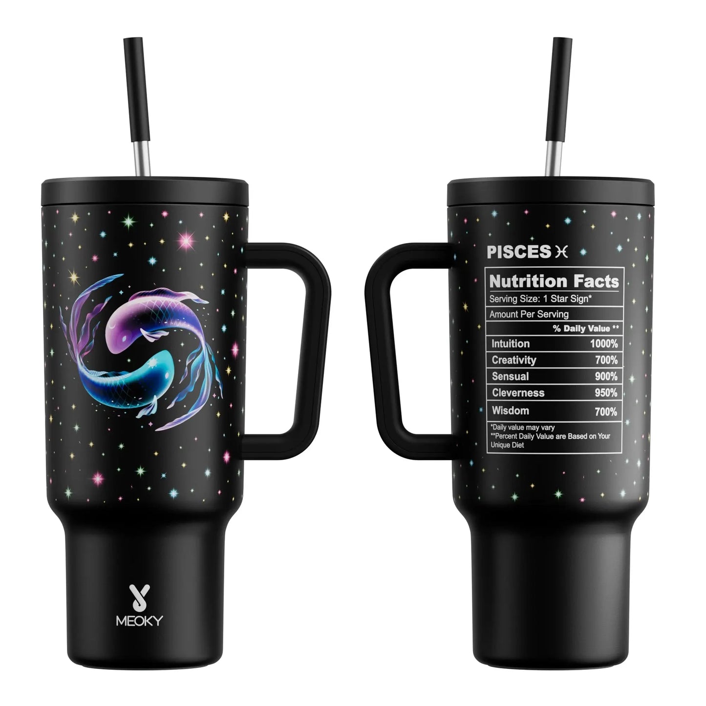 Meoky Cup Zodiac Signs 40oz (Tumbler) Gourde Bottle®