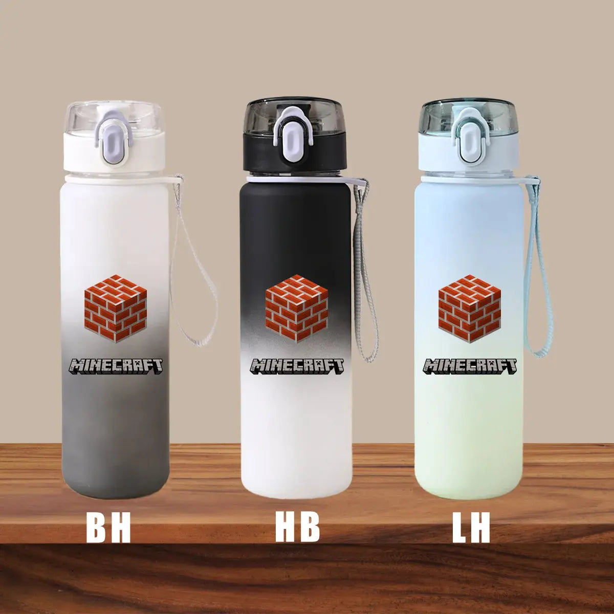 Minecraft Cartoon Outdoor Water Cup Portable Large Capacity Leak Proof Gradient Children Gift Creeper Enderman Sheep Birthday Gourde Bottle®
