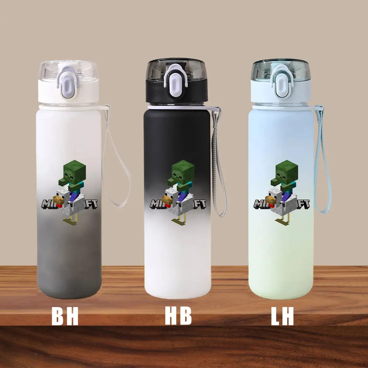 Minecraft Cartoon Outdoor Water Cup Portable Large Capacity Leak Proof Gradient Children Gift Creeper Enderman Sheep Birthday Gourde Bottle®