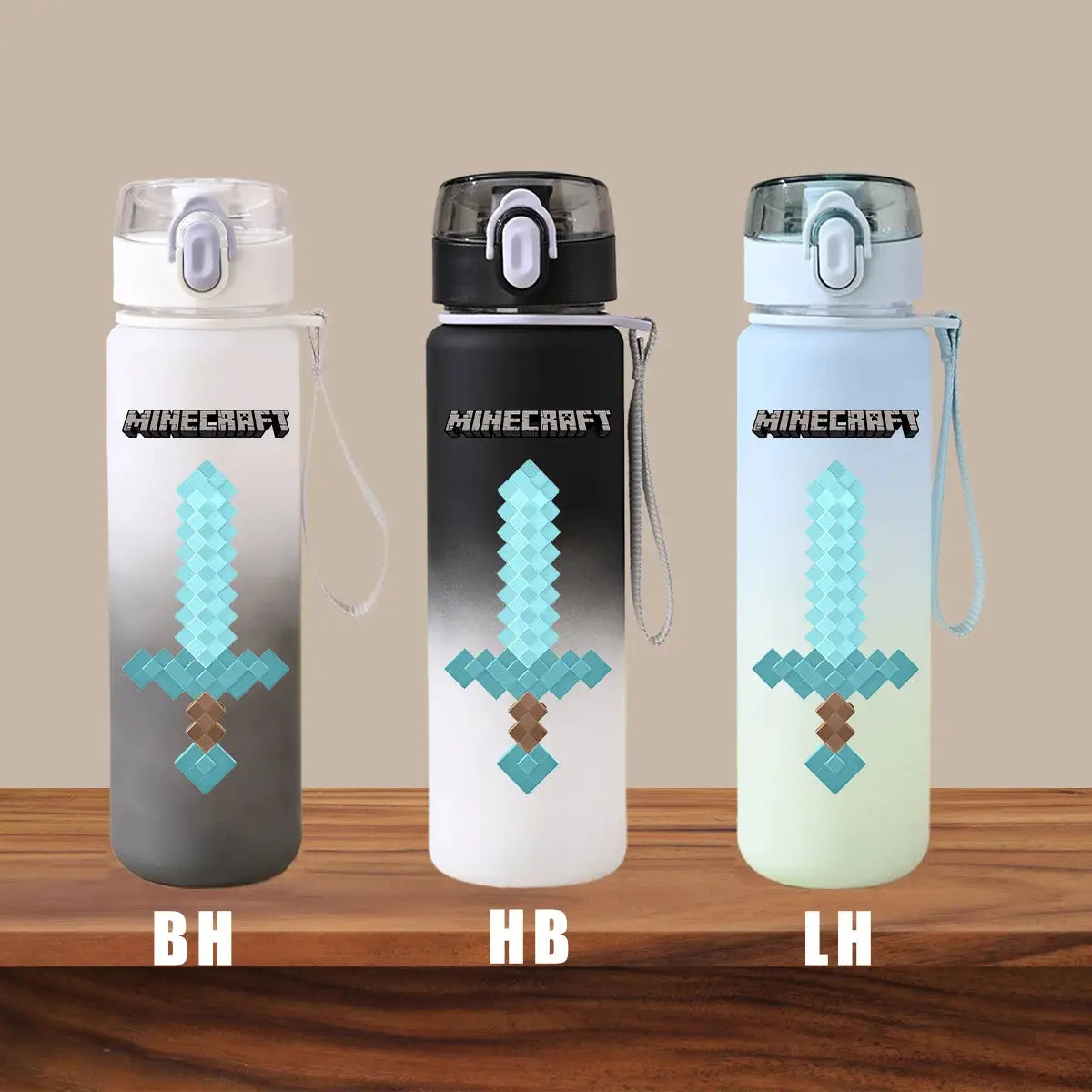 Minecraft Cartoon Outdoor Water Cup Portable Large Capacity Leak Proof Gradient Children Gift Creeper Enderman Sheep Birthday Gourde Bottle®