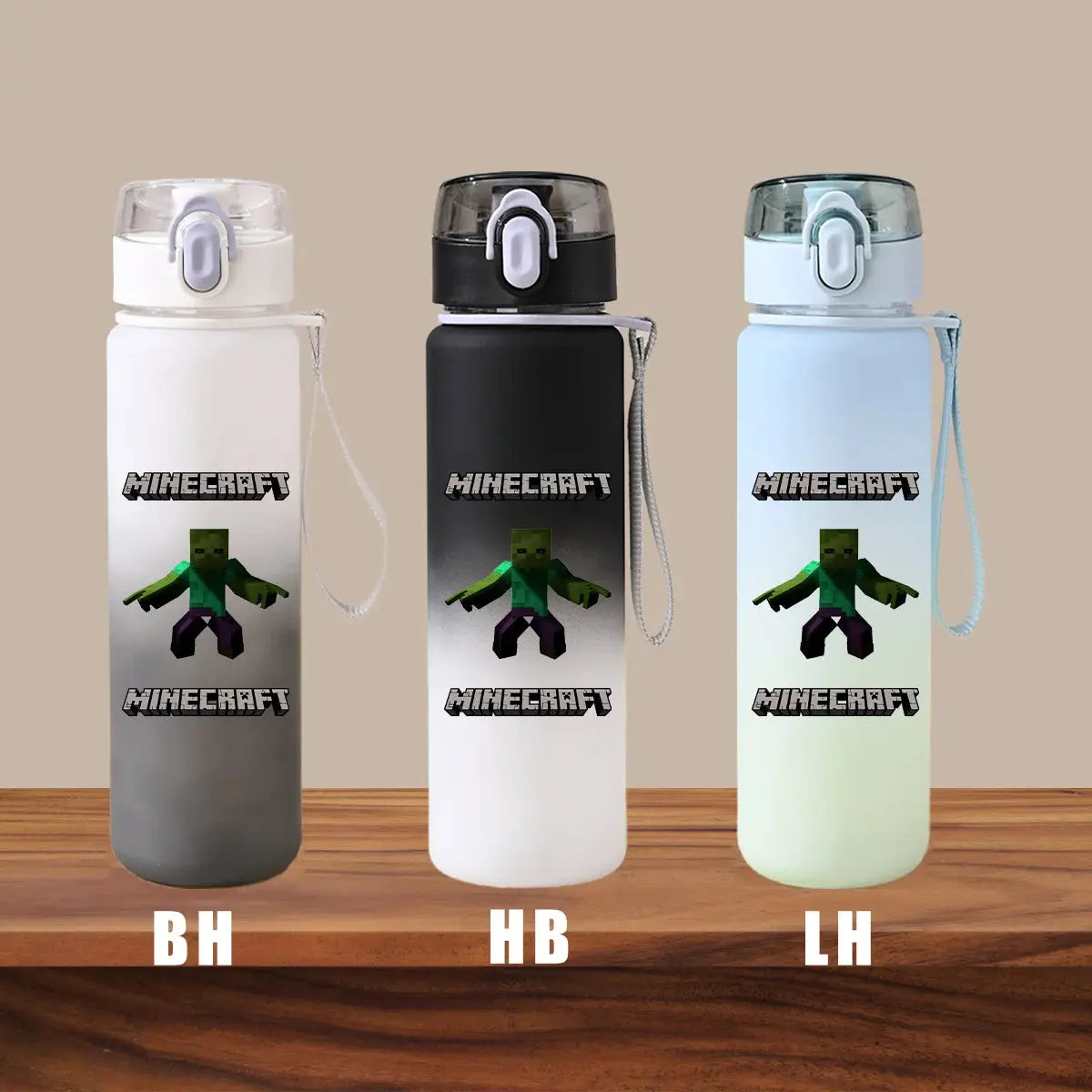 Minecraft Cartoon Outdoor Water Cup Portable Large Capacity Leak Proof Gradient Children Gift Creeper Enderman Sheep Birthday Gourde Bottle®
