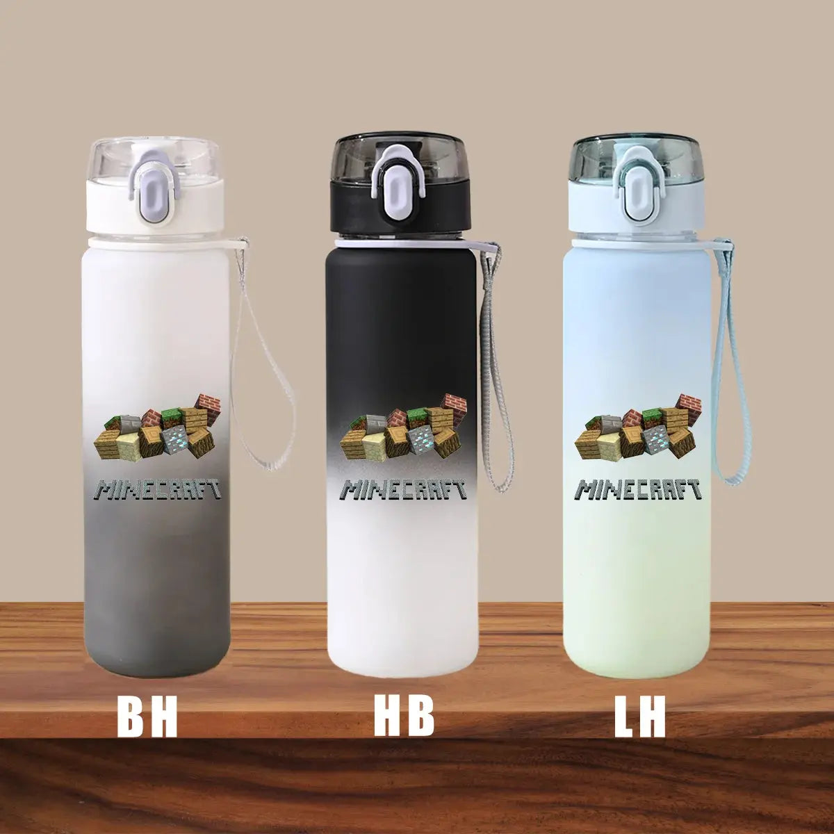 Minecraft Cartoon Outdoor Water Cup Portable Large Capacity Leak Proof Gradient Children Gift Creeper Enderman Sheep Birthday Gourde Bottle®