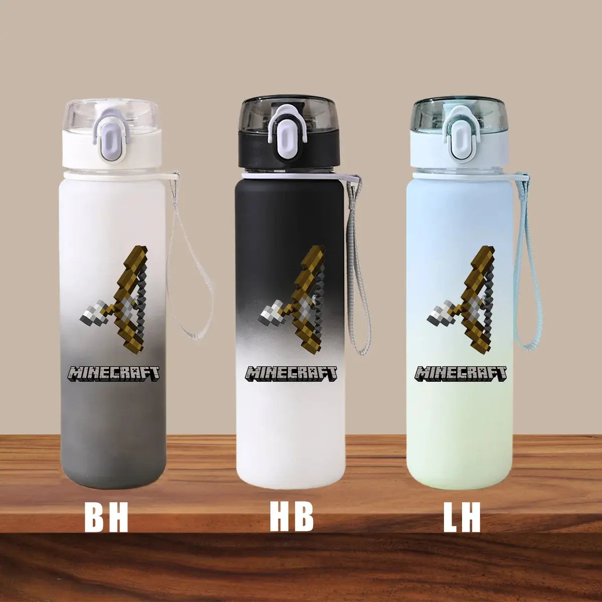 Minecraft Cartoon Outdoor Water Cup Portable Large Capacity Leak Proof Gradient Children Gift Creeper Enderman Sheep Birthday Gourde Bottle®