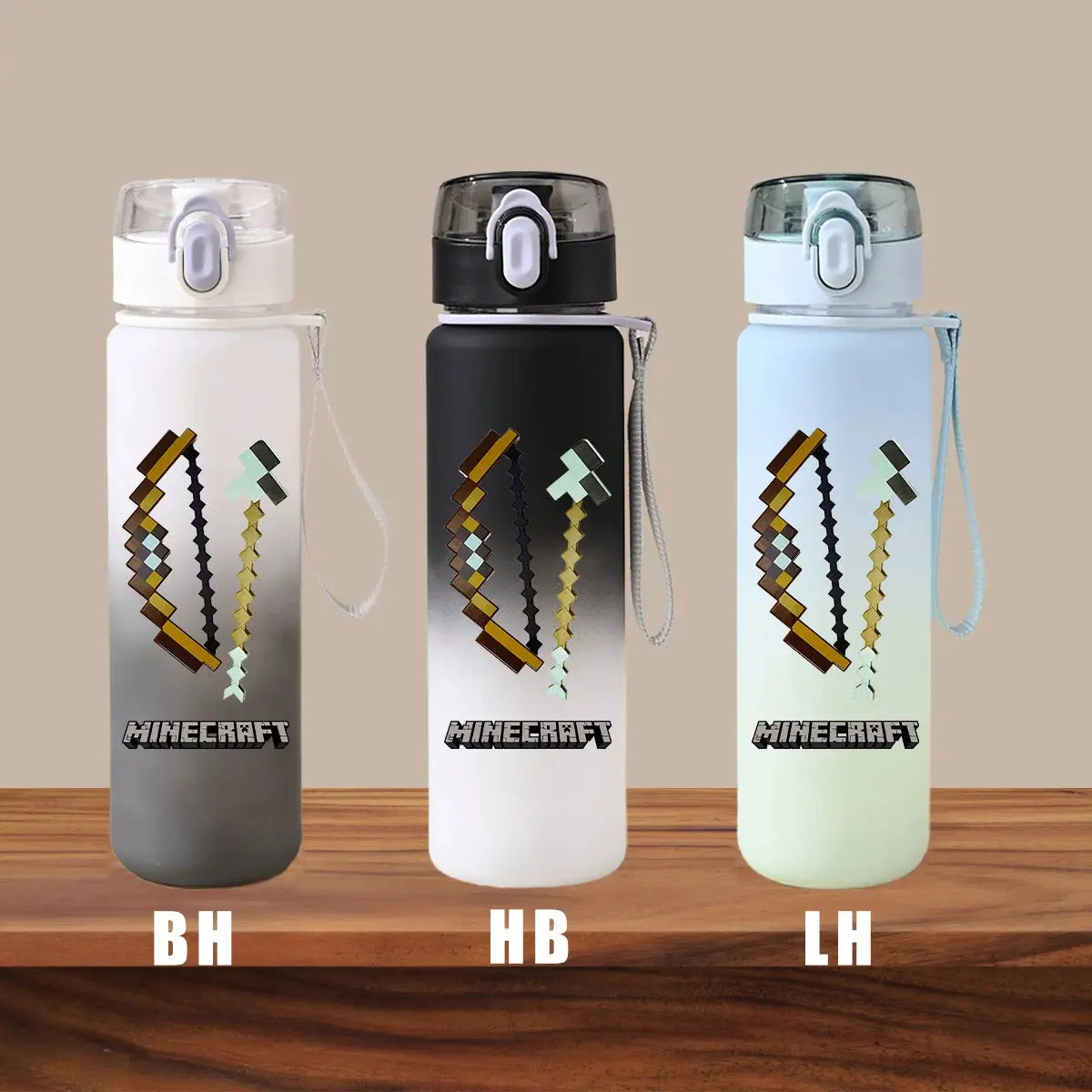 Minecraft Cartoon Outdoor Water Cup Portable Large Capacity Leak Proof Gradient Children Gift Creeper Enderman Sheep Birthday Gourde Bottle®