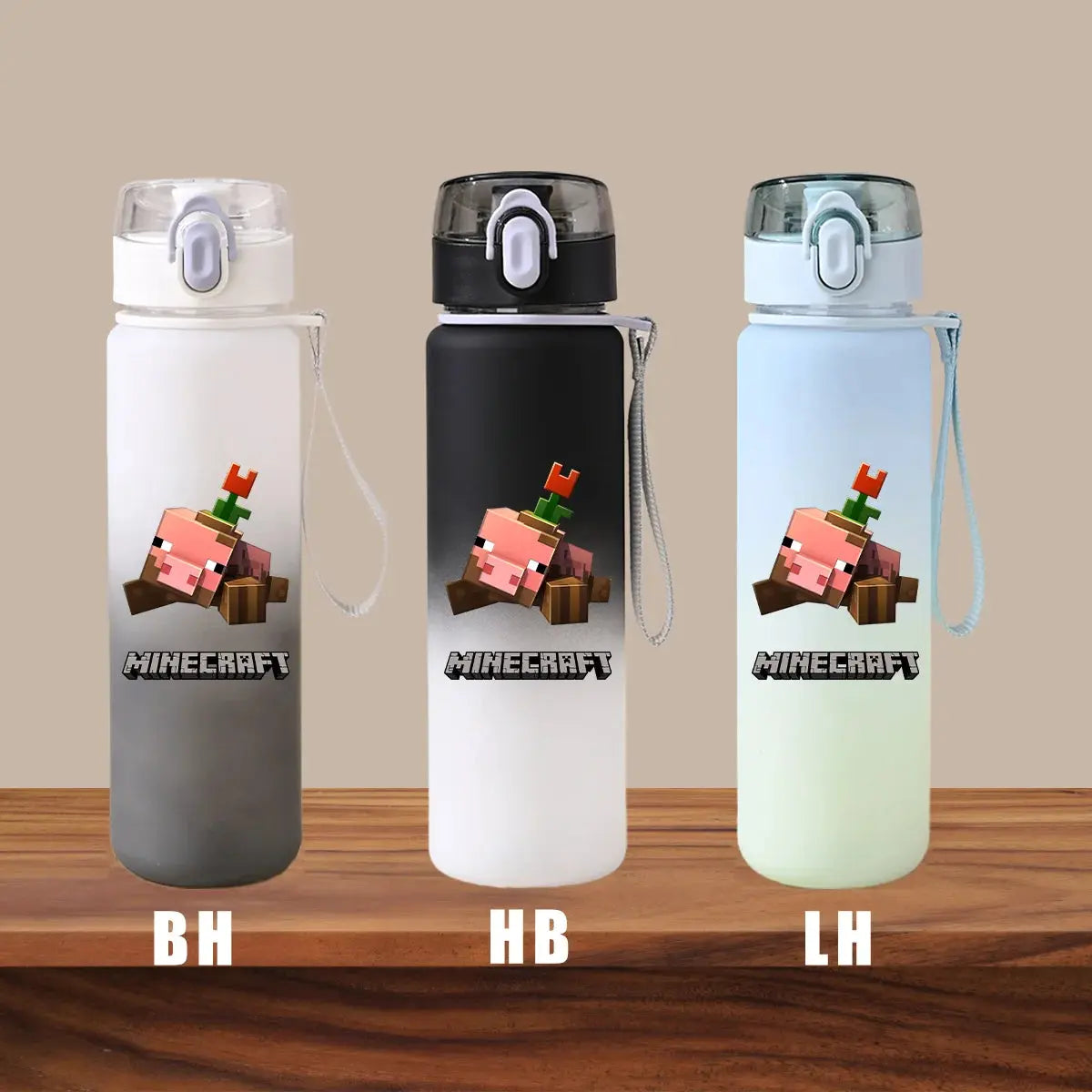 Minecraft Cartoon Outdoor Water Cup Portable Large Capacity Leak Proof Gradient Children Gift Creeper Enderman Sheep Birthday Gourde Bottle®