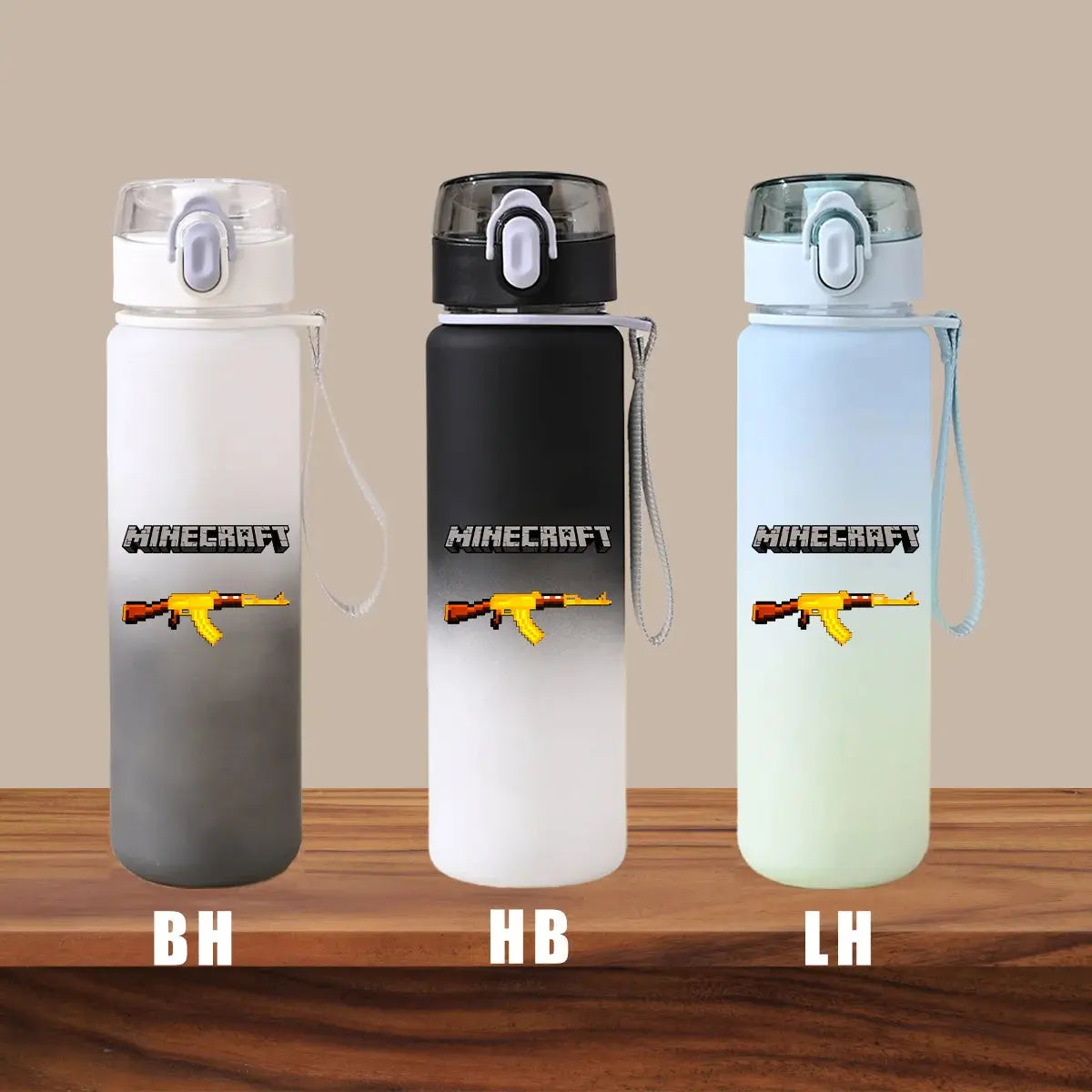 Minecraft Cartoon Outdoor Water Cup Portable Large Capacity Leak Proof Gradient Children Gift Creeper Enderman Sheep Birthday Gourde Bottle®
