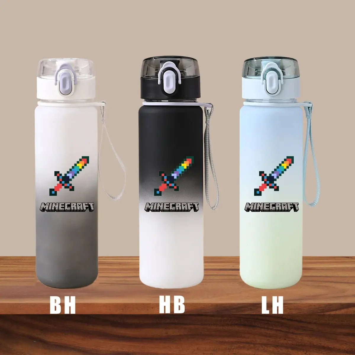 Minecraft Cartoon Outdoor Water Cup Portable Large Capacity Leak Proof Gradient Children Gift Creeper Enderman Sheep Birthday Gourde Bottle®