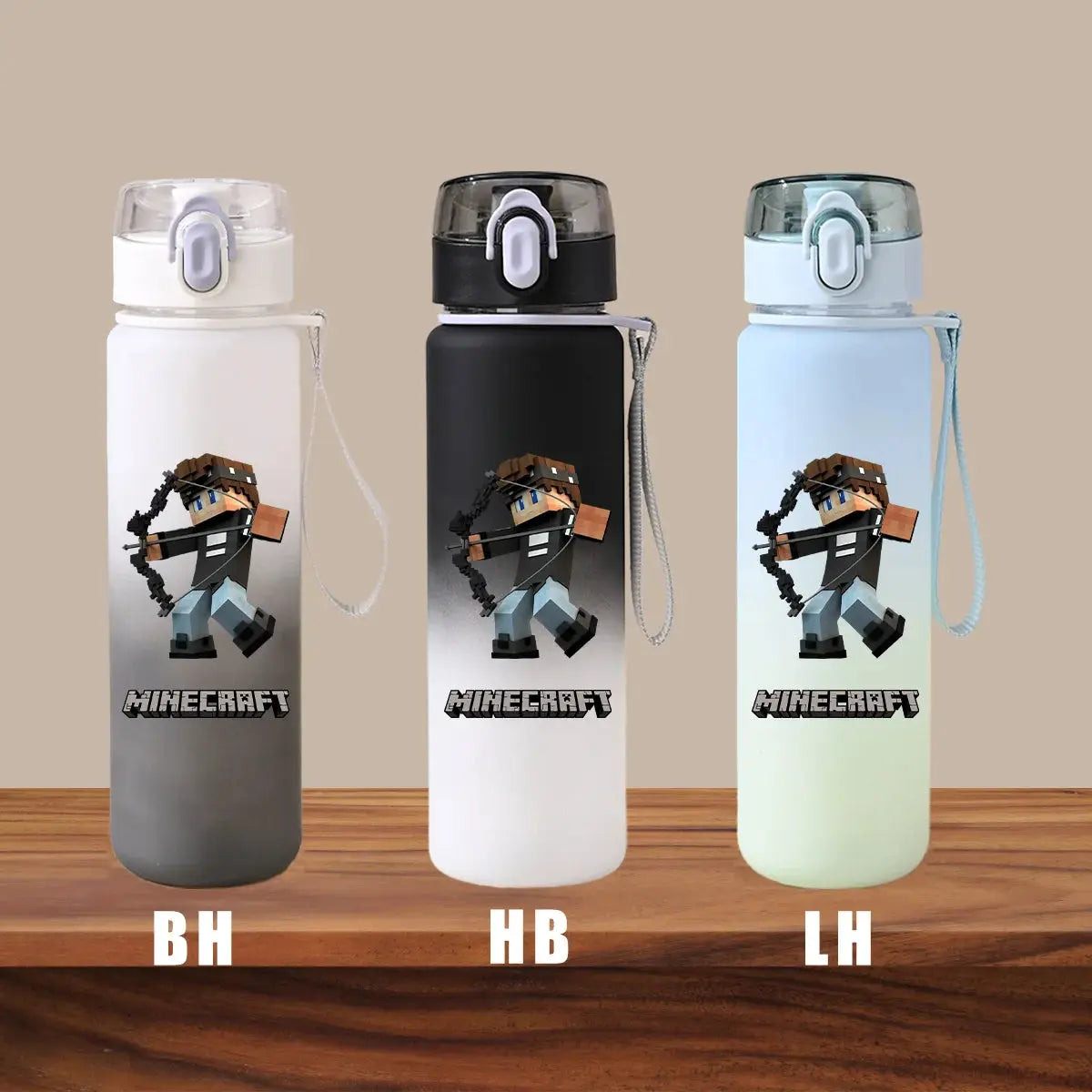 Minecraft Cartoon Outdoor Water Cup Portable Large Capacity Leak Proof Gradient Children Gift Creeper Enderman Sheep Birthday Gourde Bottle®