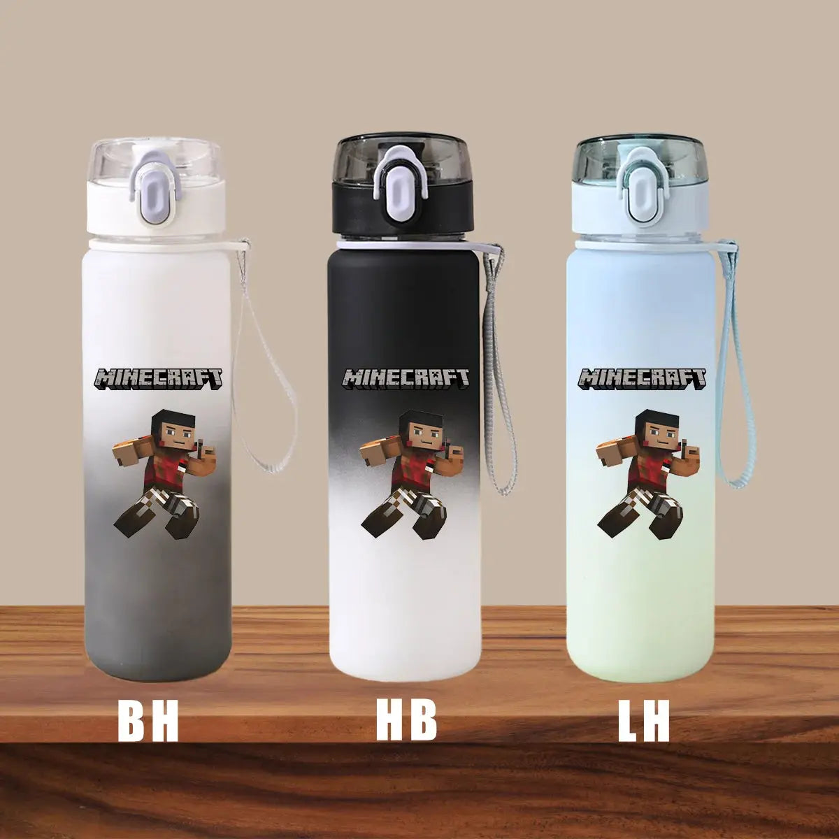 Minecraft Cartoon Outdoor Water Cup Portable Large Capacity Leak Proof Gradient Children Gift Creeper Enderman Sheep Birthday Gourde Bottle®