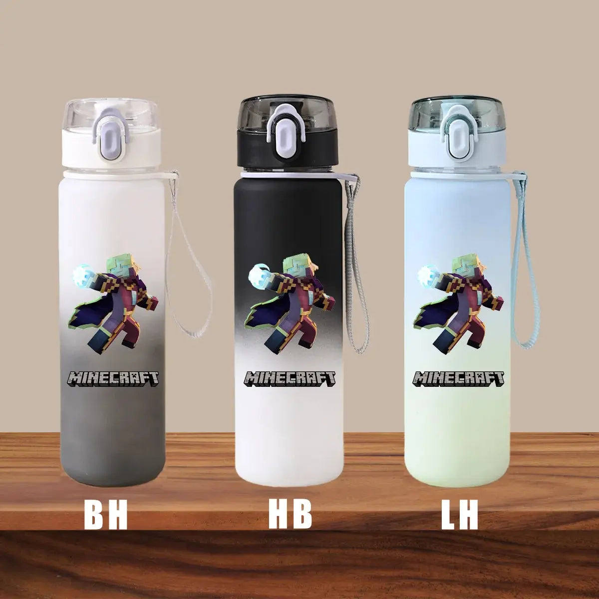 Minecraft Cartoon Outdoor Water Cup Portable Large Capacity Leak Proof Gradient Children Gift Creeper Enderman Sheep Birthday Gourde Bottle®