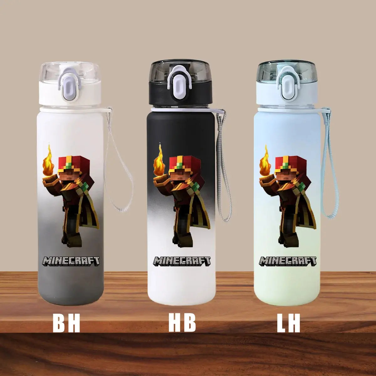 Minecraft Cartoon Outdoor Water Cup Portable Large Capacity Leak Proof Gradient Children Gift Creeper Enderman Sheep Birthday Gourde Bottle®