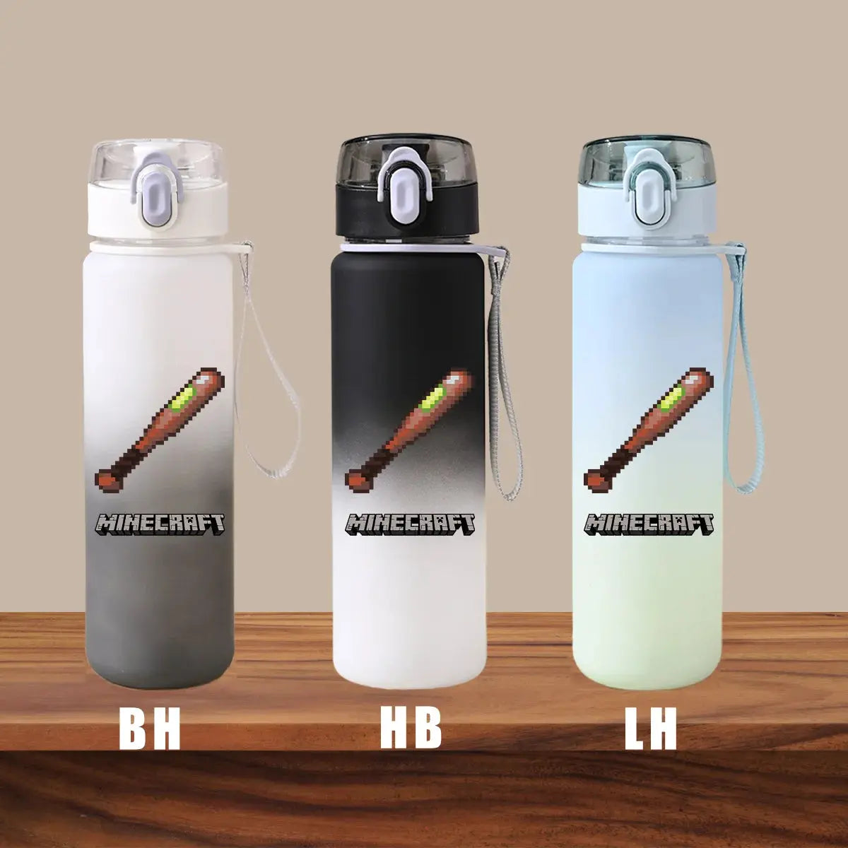 Minecraft Cartoon Outdoor Water Cup Portable Large Capacity Leak Proof Gradient Children Gift Creeper Enderman Sheep Birthday Gourde Bottle®