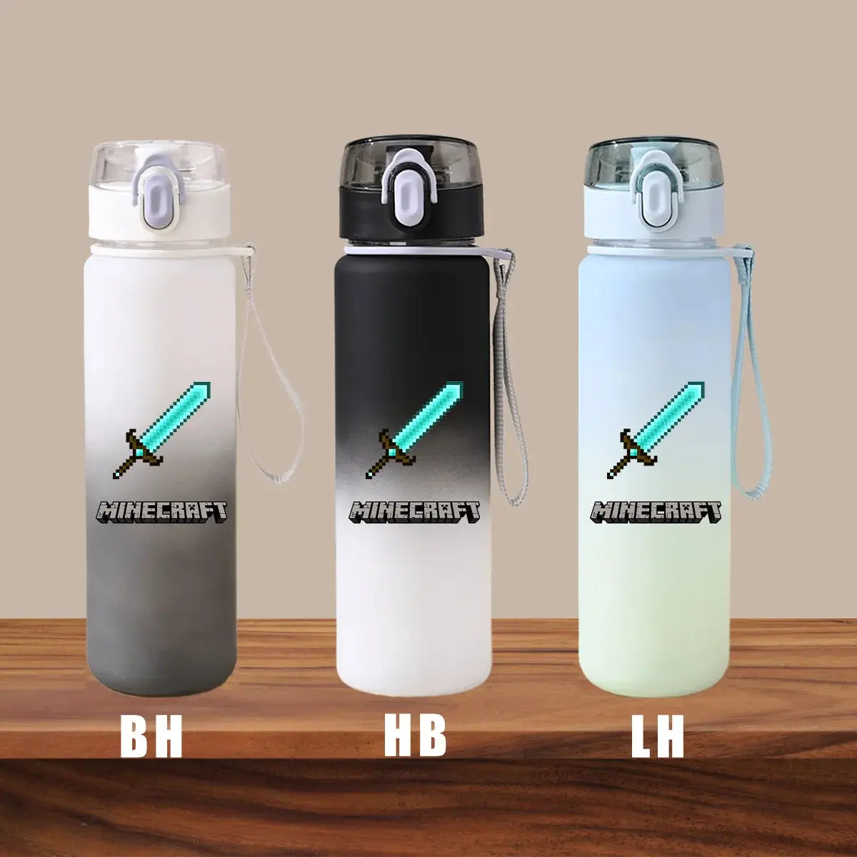 Minecraft Cartoon Outdoor Water Cup Portable Large Capacity Leak Proof Gradient Children Gift Creeper Enderman Sheep Birthday Gourde Bottle®