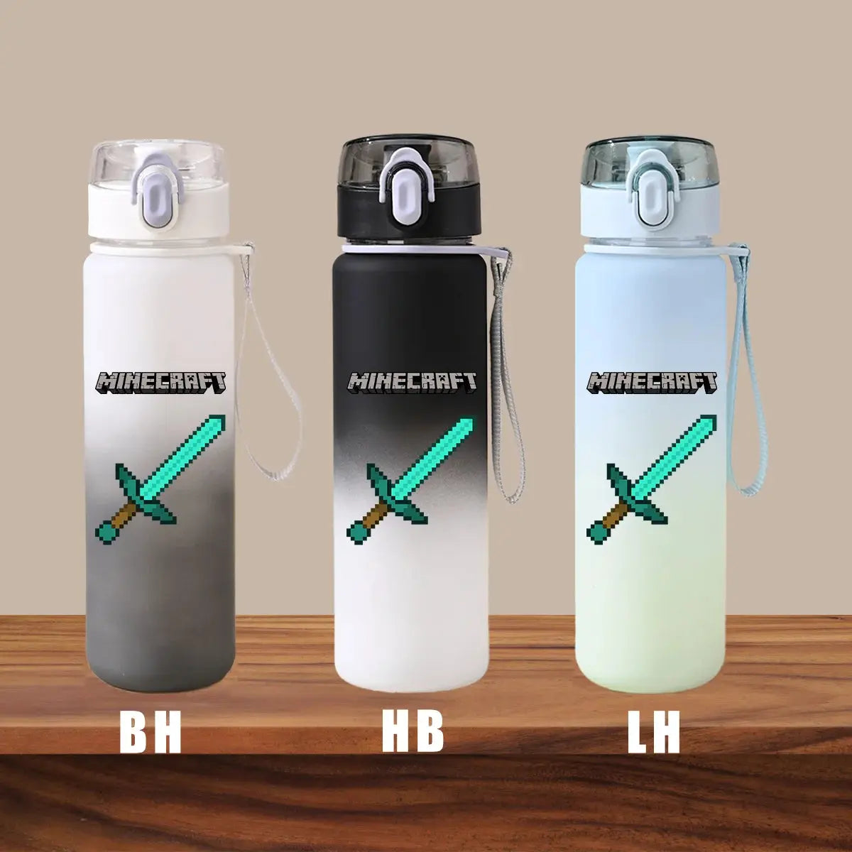 Minecraft Cartoon Outdoor Water Cup Portable Large Capacity Leak Proof Gradient Children Gift Creeper Enderman Sheep Birthday Gourde Bottle®