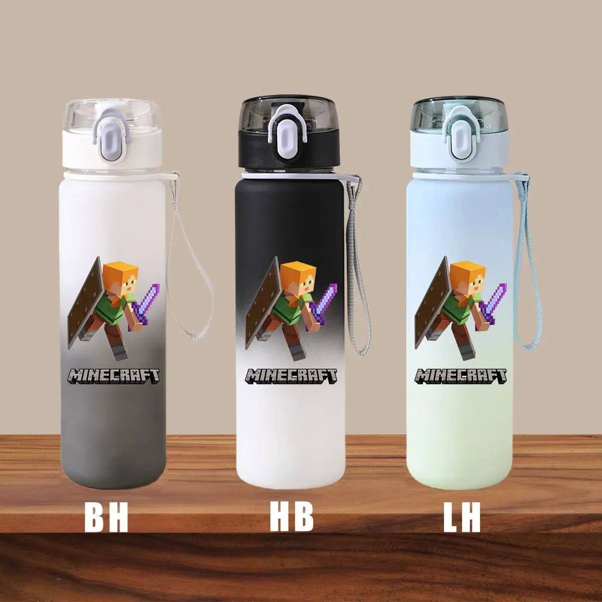 Minecraft Cartoon Outdoor Water Cup Portable Large Capacity Leak Proof Gradient Children Gift Creeper Enderman Sheep Birthday Gourde Bottle®