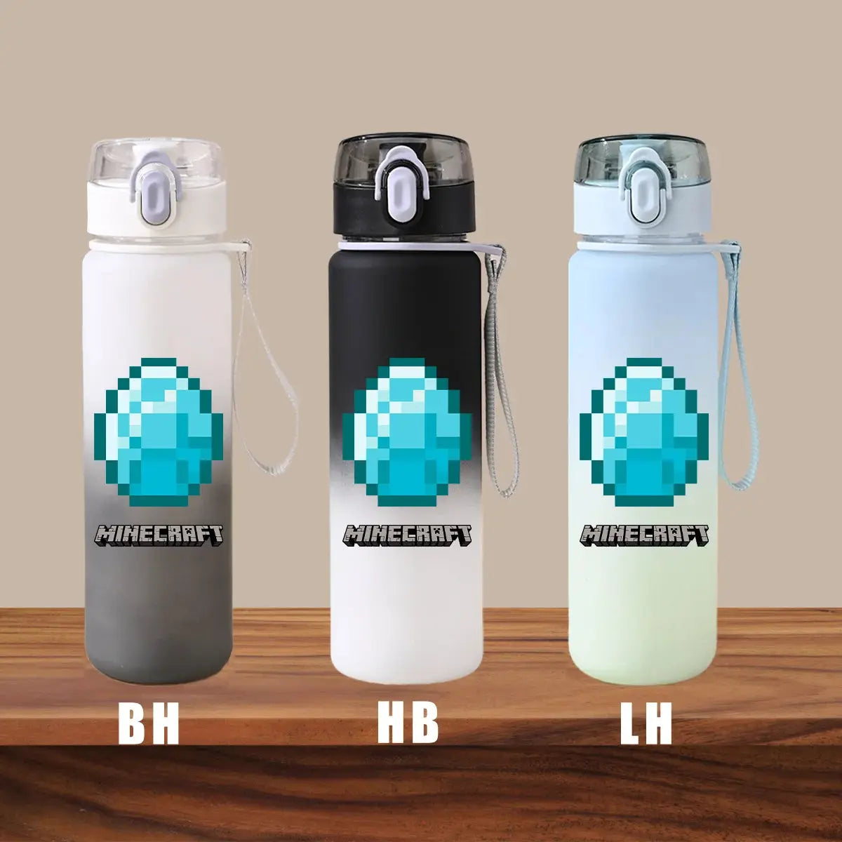 Minecraft Cartoon Outdoor Water Cup Portable Large Capacity Leak Proof Gradient Children Gift Creeper Enderman Sheep Birthday Gourde Bottle®