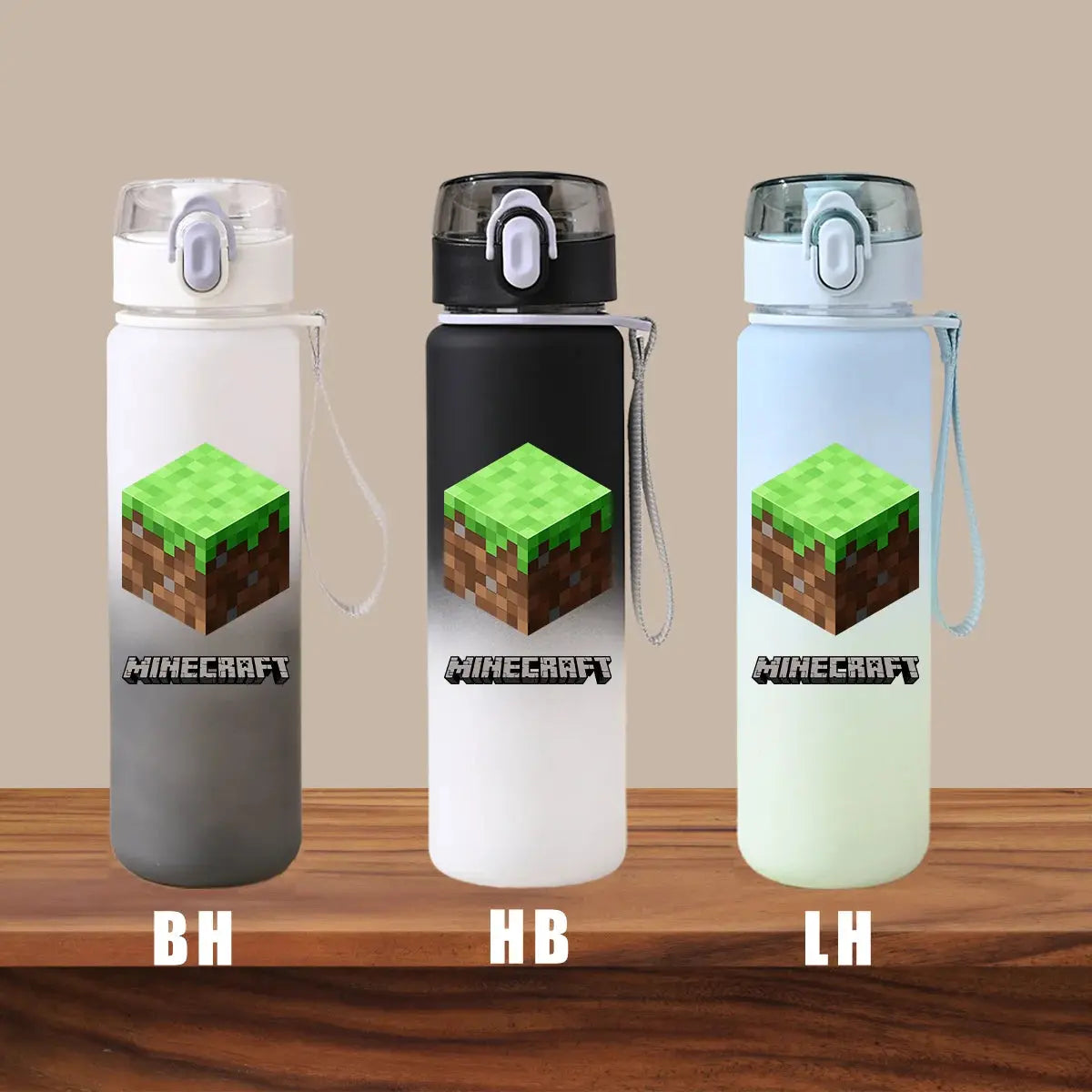 Minecraft Cartoon Outdoor Water Cup Portable Large Capacity Leak Proof Gradient Children Gift Creeper Enderman Sheep Birthday Gourde Bottle®