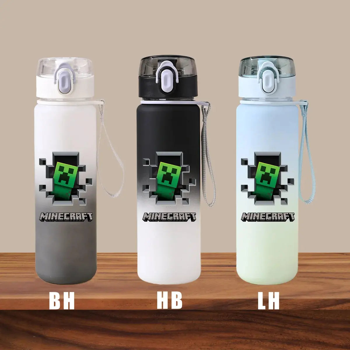 Minecraft Cartoon Outdoor Water Cup Portable Large Capacity Leak Proof Gradient Children Gift Creeper Enderman Sheep Birthday Gourde Bottle®