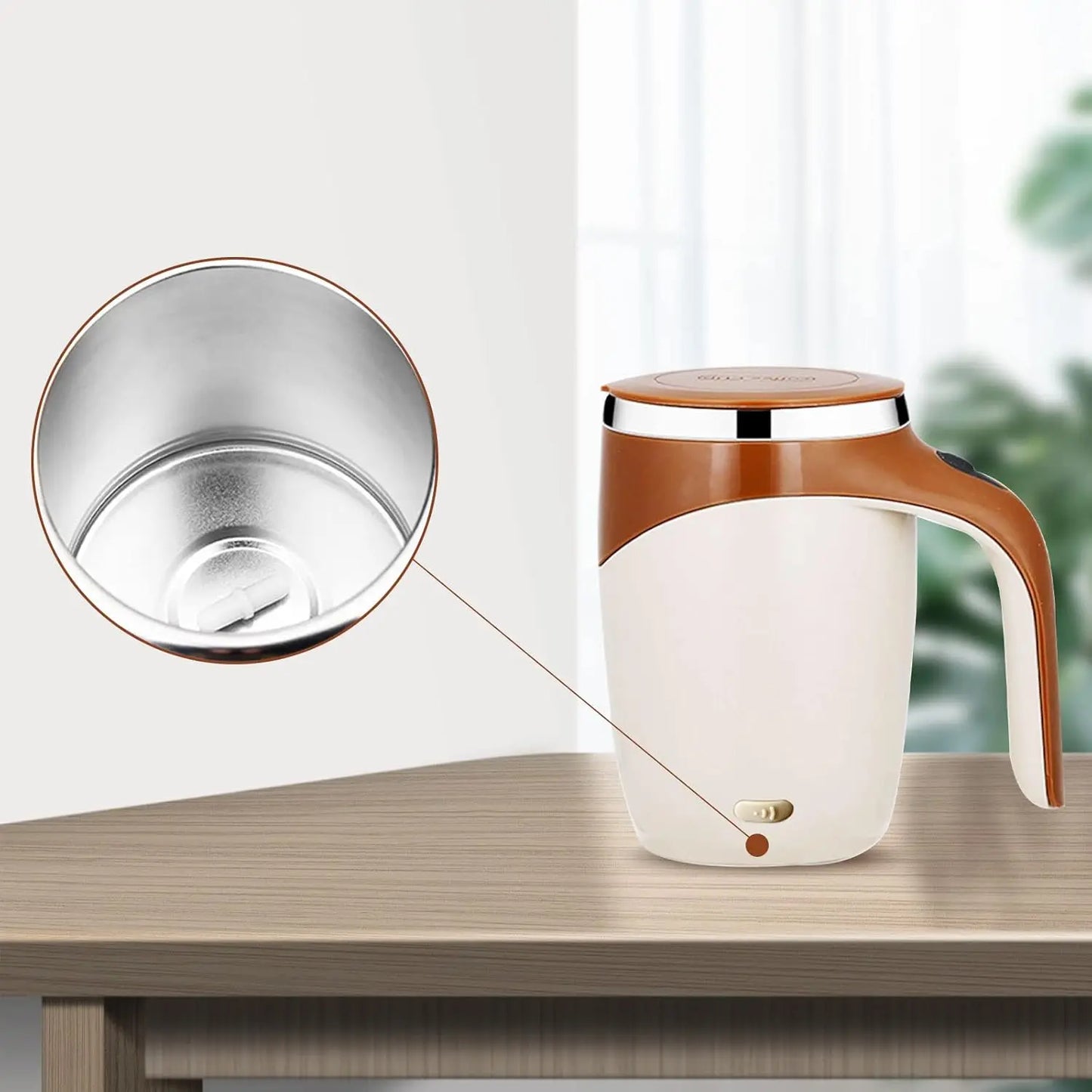 Mug Auto Mélangeur 380 ml Gourde Bottle®
