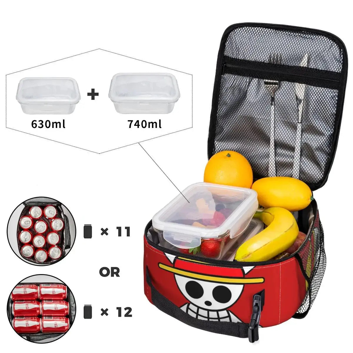 ONE PIECE Lunch Box Isotherme (Mugiwara Boy) Gourde Bottle®