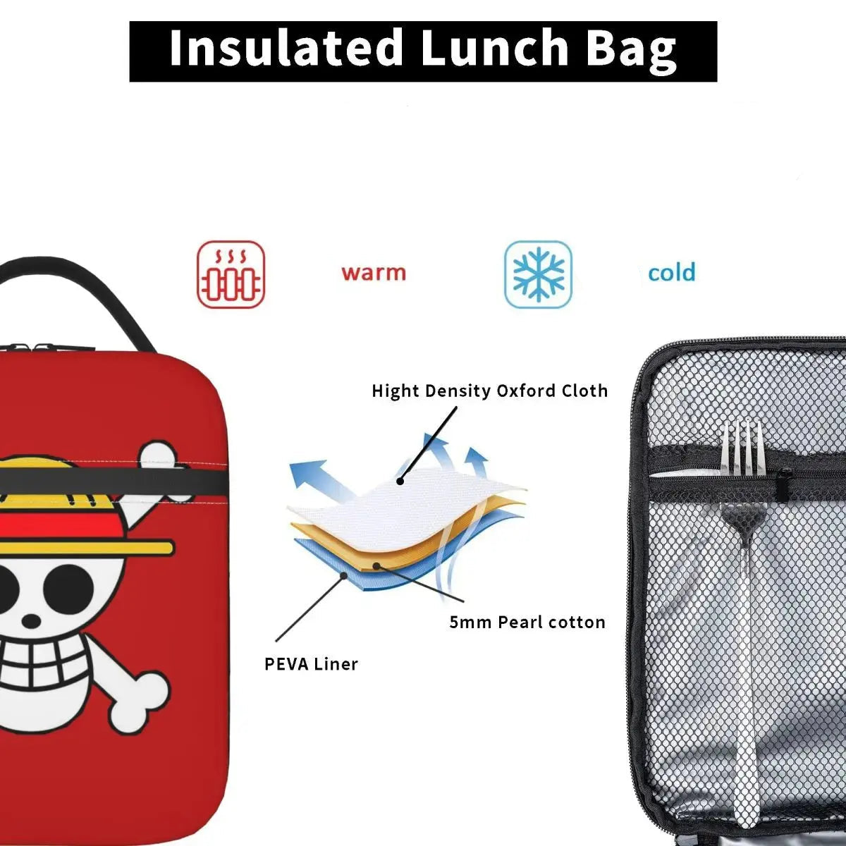 ONE PIECE Lunch Box Isotherme (Mugiwara Boy) Gourde Bottle®