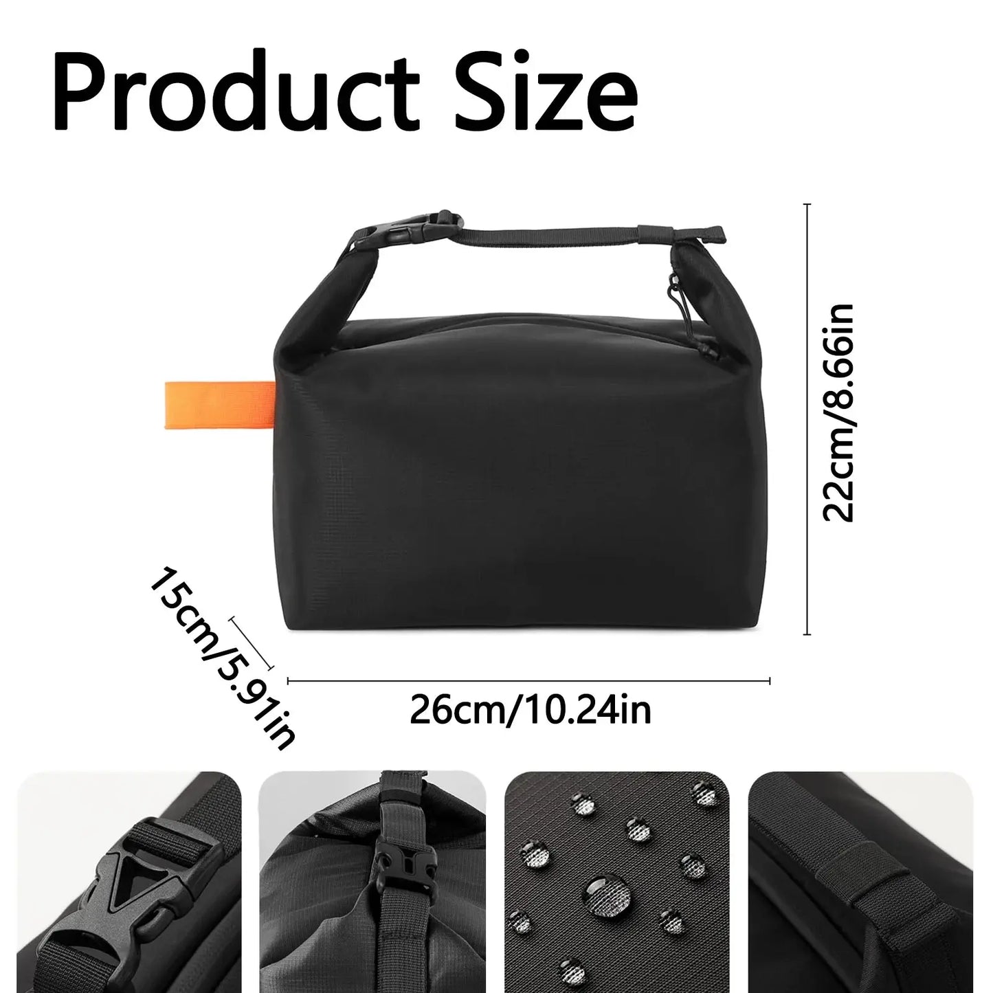 Sac Gamelle Noire (Pliable) Gourde Bottle®