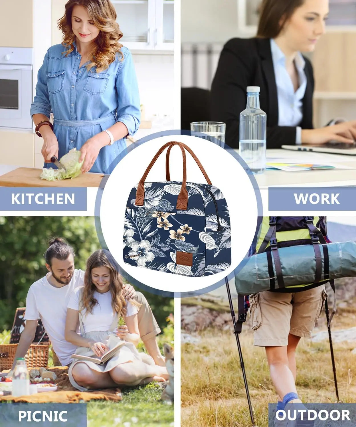 Sac Lunch Box Bleu 12 L Gourde Bottle®