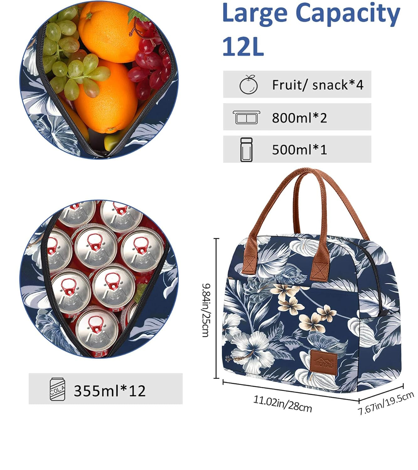 Sac Lunch Box Bleu 12 L Gourde Bottle®