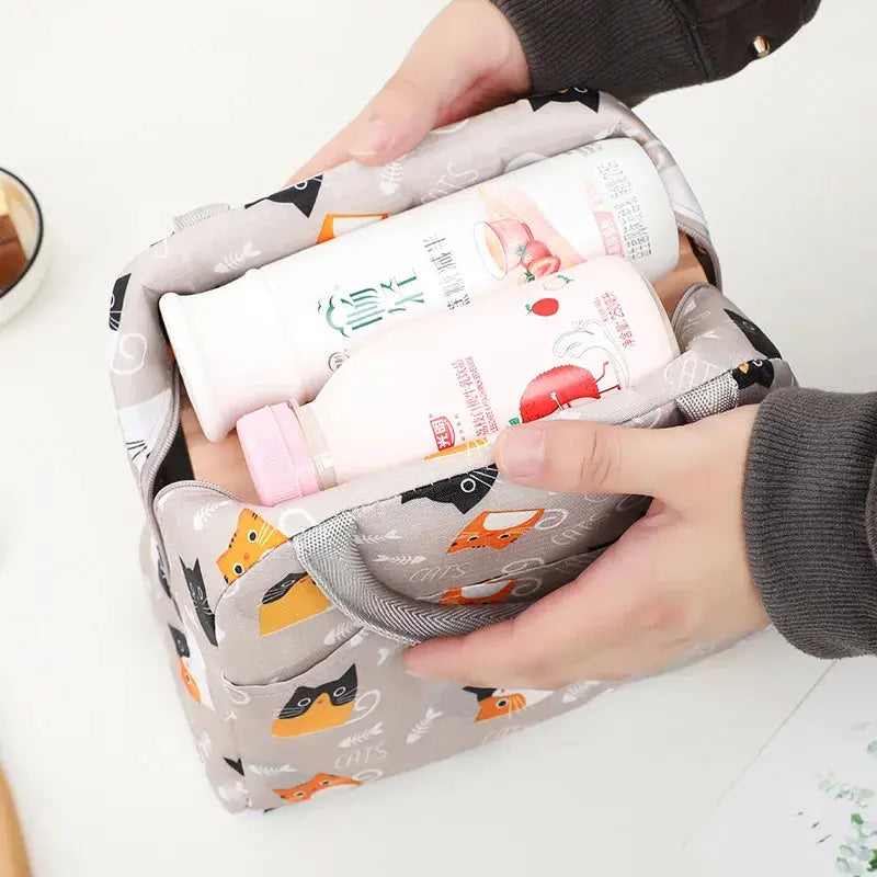 Sac Lunch Box Isotherme Repas Chats Gourde Bottle®