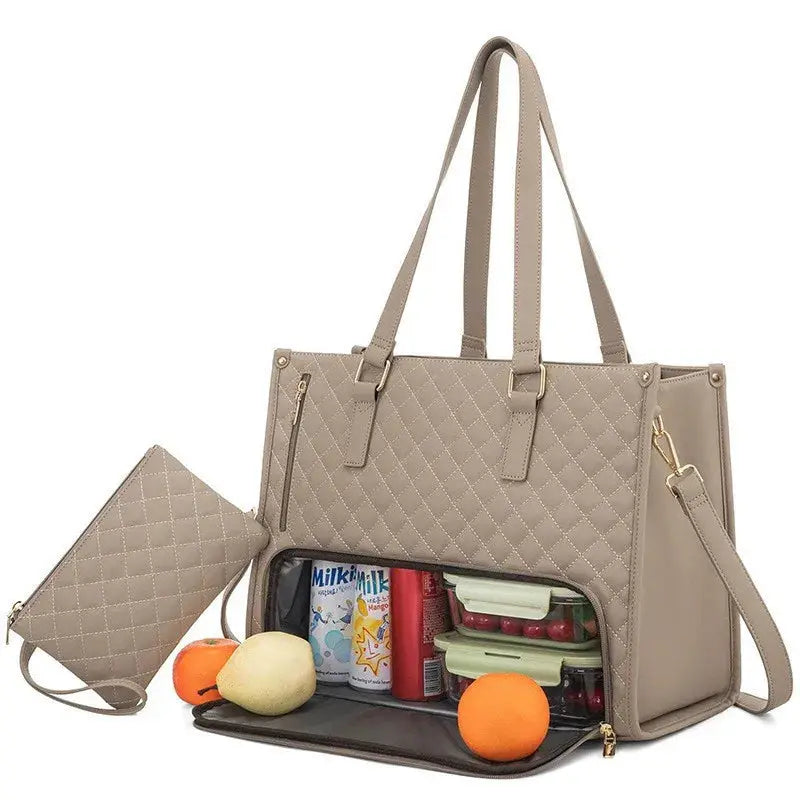 Sac Lunch Box Isotherme Repas Femme (Kaki ) Gourde Bottle®
