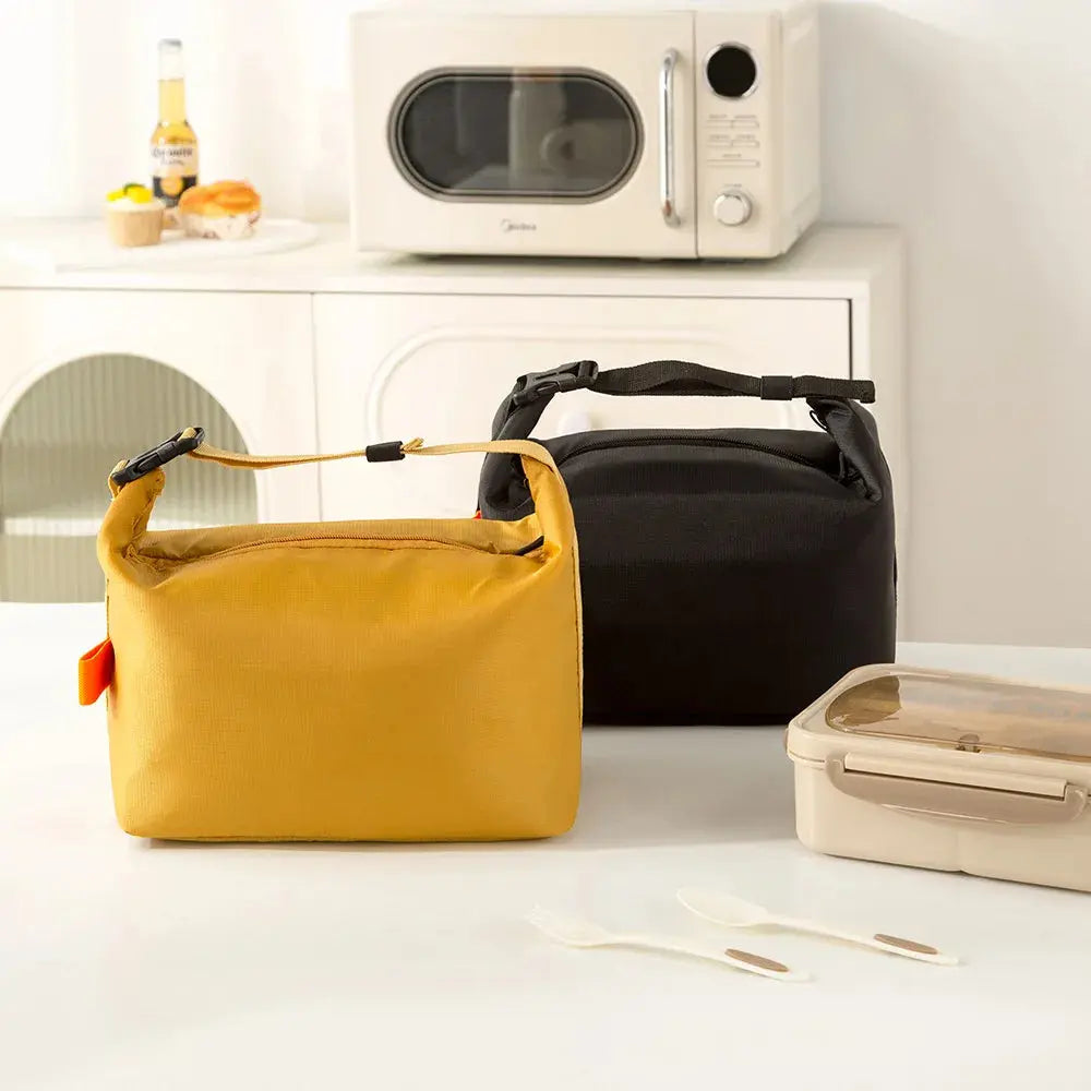 Sac Repas Isotherme Jaune Safran Gourde Bottle®