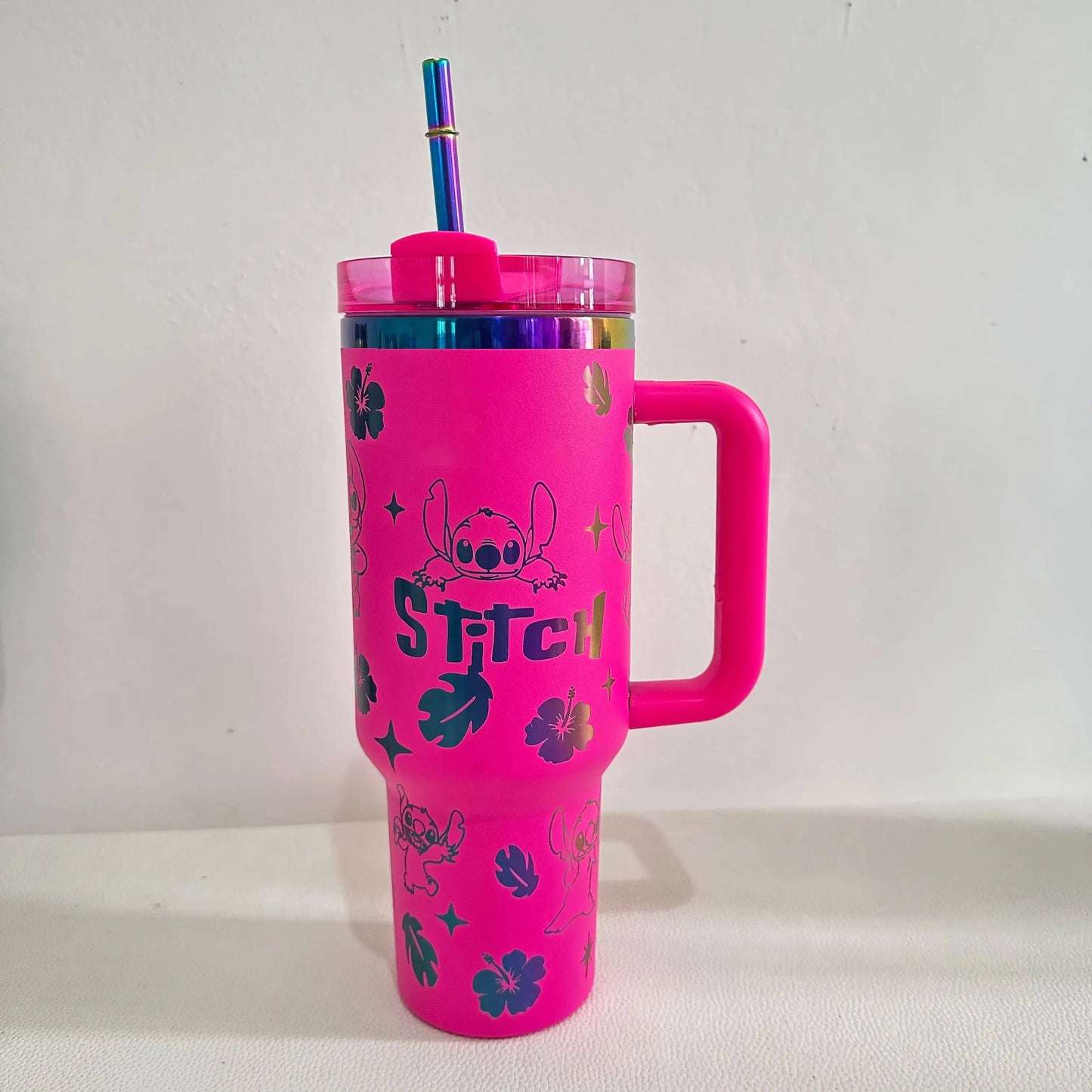 Stitch Stanley Cup ,Gourde stanley Stitch, Gourde Stitch,Stanley stitch, Gourde Stitch fille, Disney Stitch 40OZ Stainless Steel Insulated Cup 304 Stainless Steel Insulated Vacuum Insulated Car Cup Sports Outdoor Travel Gourde Bottle®
