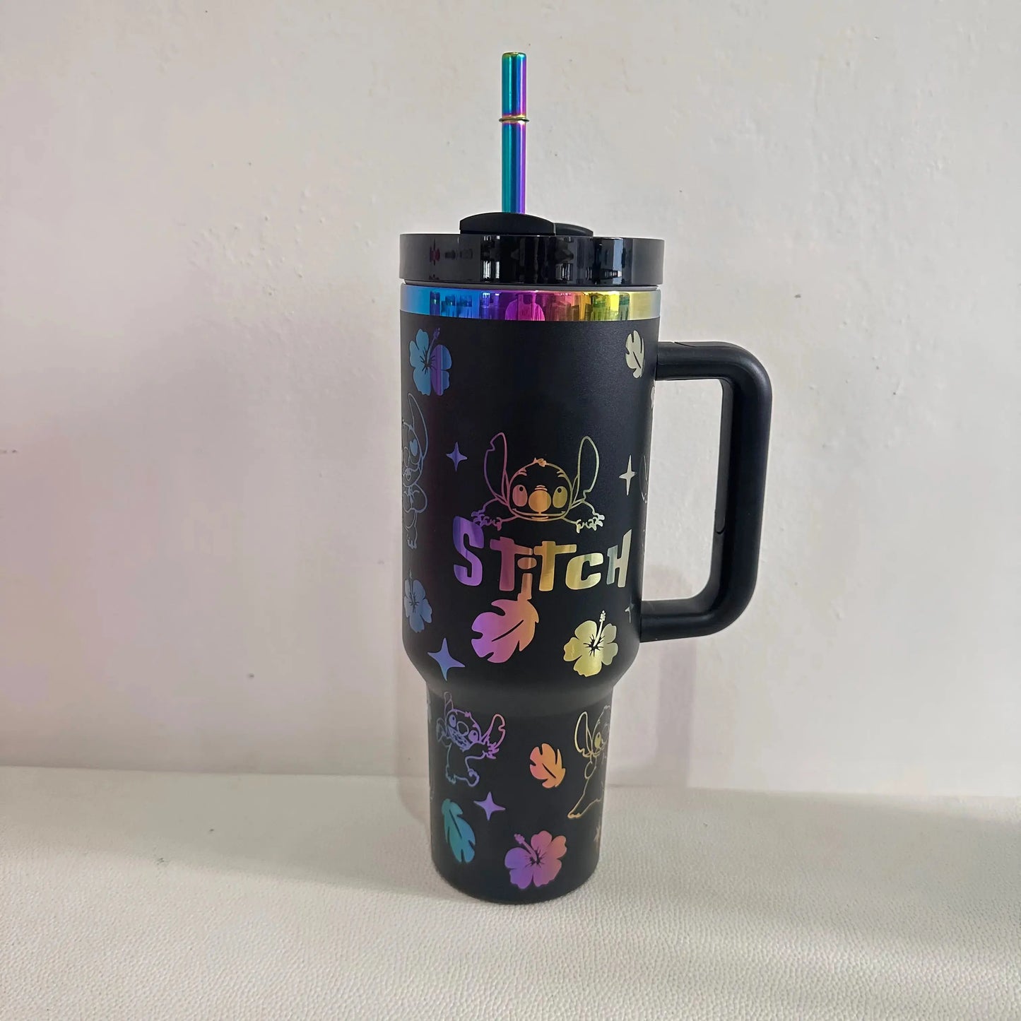 Stitch Stanley Cup ,Gourde stanley Stitch, Gourde Stitch,Stanley stitch, Gourde Stitch fille, Disney Stitch 40OZ Stainless Steel Insulated Cup 304 Stainless Steel Insulated Vacuum Insulated Car Cup Sports Outdoor Travel Gourde Bottle®