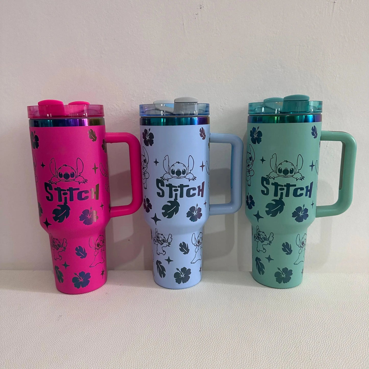 Stitch Stanley Cup ,Gourde stanley Stitch, Gourde Stitch,Stanley stitch, Gourde Stitch fille, Disney Stitch 40OZ Stainless Steel Insulated Cup 304 Stainless Steel Insulated Vacuum Insulated Car Cup Sports Outdoor Travel Gourde Bottle®