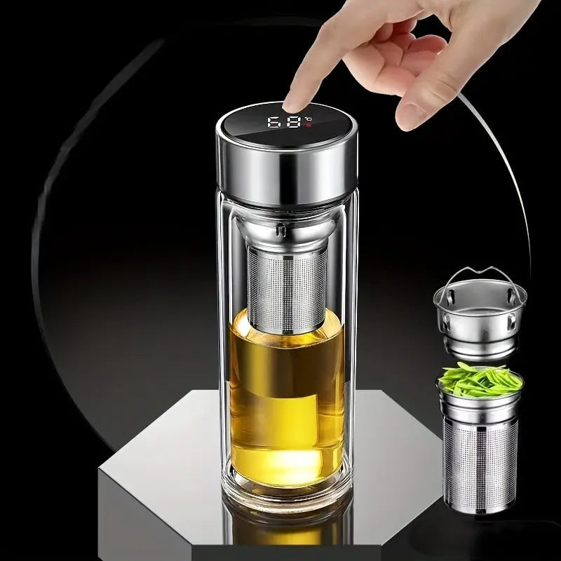 Théière En Verre Connectée 450ml Gourde Bottle®