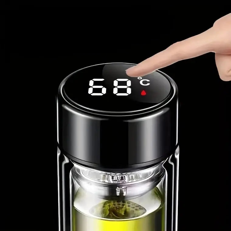 Théière En Verre Connectée 450ml Gourde Bottle®