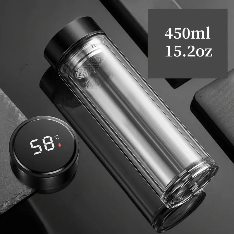 Théière En Verre Connectée 450ml Gourde Bottle®