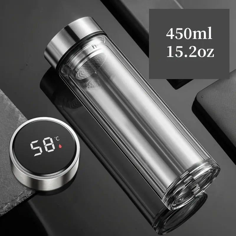 Théière En Verre Connectée 450ml Gourde Bottle®